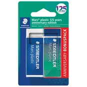 Staedtler radirka Mars Plastic 120 years anniversary, turkizna, na blistru