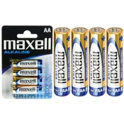 Maxell 4x AA 1,5V alkalne baterije LR6