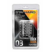 Stay Hard - mali penis prsten s bodljama (prozirni)