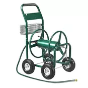 Northix Kovinski voziček za cev 80 m 5/8” s košaro 96x62x113 cm