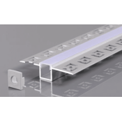 OPTONICA ALU profil za LED trak 2m VGRADNI (knauf) - komplet