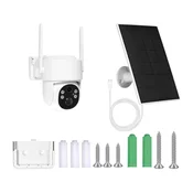 Pametna nadzorna kamera Moes WCM-J10-S 4MP WiFi, 9000mAh baterija, 5W solarni panel