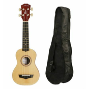 ARROW sopran ukulele PB10 natural Bright top w/bag