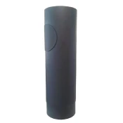 Dimna cev z odprtino 130mm/500 t.1,5mm BLACK