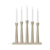 Markslöjd 706469 - Božicni svecnjak MASESKÄR 5xE10/3W/230V bor/bež