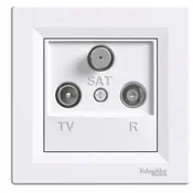 Schneider Electric ASFORA BELA RTV-SAT KONČNA VTIČNICA 1DB VZMETNI KONČKI EPH3500121
