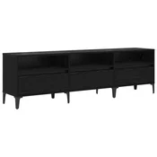 Vidaxl TV omarica s predalom Črna Orehovina 150 x 30 x 45 cm