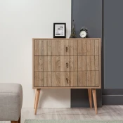 Hanah Home Komoda Trio 80x90x40cm Hrast