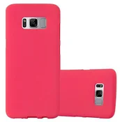Cadorabo CADORABO Ohišje, združljiv s Samsungom v Frost Red - Zaščitni pokrov iz fleksibilnega silikona TPU, (20570806)