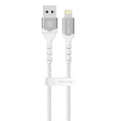 Blavec Raptor USB na Lightning kabel 1 m – 2,4A, belo-srebrn (CRA-UL24WS10)