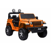 Licenciran avto na akumulator Jeep Rubicon 4x4 - oranžni