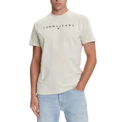 Tommy Jeans Majica  pesek / mornarska / rdeča / bela