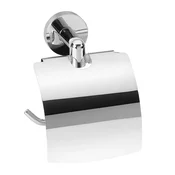 Držalo za toaletni papir LARISSA s pokrovom, krom - Chrome - 136x194x116 mm - Sapho - LARISSA - 120 - Zlitina - Nosilec toaletnega papirja - Krožni - 136 - 194 - 116 - 14