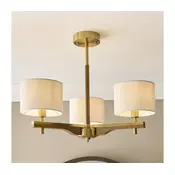 Endon 116993 - Luster na šipci HEATHCLIFF 3xE14/7W/230V mesing/jasen