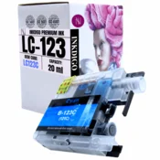 Inkdigo tusz LC123XLC kompatybilny z Brother DCP-J132W MFC-J245 DCP-J4110DW Certyfikat TÜV