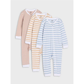 Sinsay - Pamucni bebi pajac 3 pack - belo