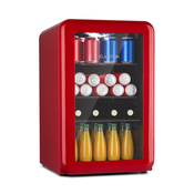 KLARSTEIN Klarstein PopLife 70L, hladilnik za pijače, hladilnik, 70 litrov, 0 - 10 ° C, retro dizajn (rdeč), (21213761)