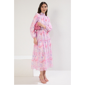 Trendyol Lilac Chiffon Woven Floral Patterned Dress
