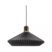 Halo Design 744299-Luster na sajli PARIS 1xE27/60W/230V precnik 56 cm crna/mesing/hrast