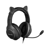 shumee Kruger & Matz Gamer Kids on-ear gaming slušalke za otroke, črne
