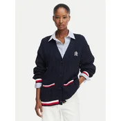 Tommy Jeans Pletena jopica DW0DW22934 Mornarsko modra Regular Fit