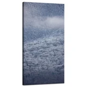 shumee Platno Narava Gozd v snegu 40x80 cm