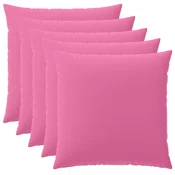vidaXL Prevleka za blazino 6 pcs HEERLEN Roza 60 x 60 cm Poliester