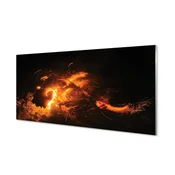 tulup.si Zidna obloga za kuhinju Ognjeni zmaj 125x50 cm