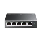 TP-Link TL-SF1005P 5x10/100 (4xPOE) 67W stolni celicni CCTV preklopnik