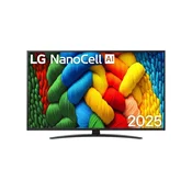 LG- LG NanoCell AI 43NANO81A3A TV 109.2 cm (43) 4K Ultra HD Smart TV Wi-Fi Black