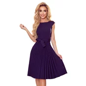 Numoco pleated dress with tie