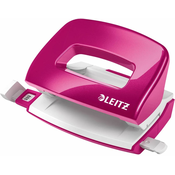Bušilica za papir Leitz Wow - Zimba Mini, do 10 listova, roza metalik