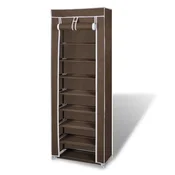 Vidaxl omara za Čevlje iz Blaga z Vrati 57 x 29 x 162 cm Rjava barva