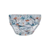 PLAYSHOES Kopalne hlače Dino dimno modra/temno modra/jastog/off-bela