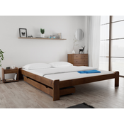 Postelja ADA 180 x 200 cm hrast Posteljno dno: Z letvenim dnom, Vzmetnica: Brez vzmetnice