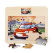 Pino drvena slagalica – Auto – 12 elemenata