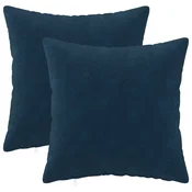 vidaXL Prevleka za blazino 2 pcs HEERLEN Modra 50 x 50 cm Mikrofibra