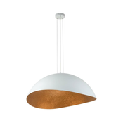 Luster na sajli SOLARIS 1xE27/60W/230V bela/bakarna
