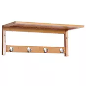 Homestar Stenski obešalnik za plašče 50x16x175 cm rjav