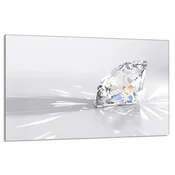 shumee Steklena zaščitna plošča za štedilnik 80x52 Diamond