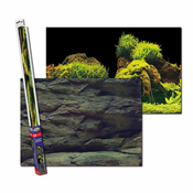 Ozadje za akvarij ROCK/PLANTS XL - 150x60 cm