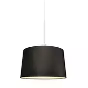 Moderna viseča svetilka bela z abažurjem 45 cm črna - Combi 1