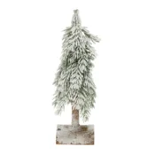 Rayher. Jelka na deblu, 31cm, zasnežena