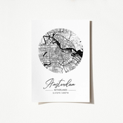 Wallity Plakat A3, Amsterdam - 2065
