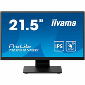 Monitor Iiyama 21.5 ProLite T2252MSC-B2, IPS, HDMI, DP, 2xUSB 3.2 Gen1, Zvucnici, Touch, Full HD T2252MSC-B2