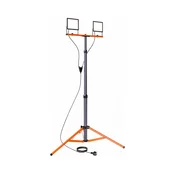 LED reflektor sa stalkom 2xLED/50W/230V 4500K IP65 crna/narandžasta