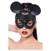Fever Leather Look Mouse Mask Black