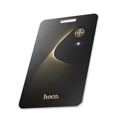 Hoco Lokalizator, združljiv z Apple Find My Hoco, v obliki kartice E92, črn