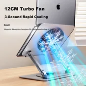 NVV Postolje za laptop sa ventilatorom za hladenje, 360°, Sivo
