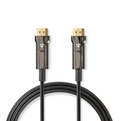 Nedis Aktivni optični izjemno hitri kabel HDMI z ethernetom Priključek HDMI Priključek HDMI 8K 60Hz 48 Gbps 20 0 m Okrogla PVC Črna Darilna škatla